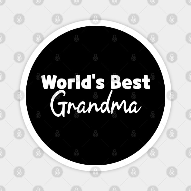 Worlds Best Grandma Magnet by Sizukikunaiki